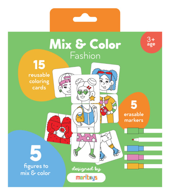 Moritoys Mix & Color - Karıştır ve Boya Puzzle // Fashion