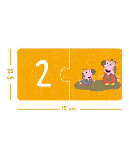 moritoys Peppa Pig Duo Puzzle Set // Numbers (2 Parça)