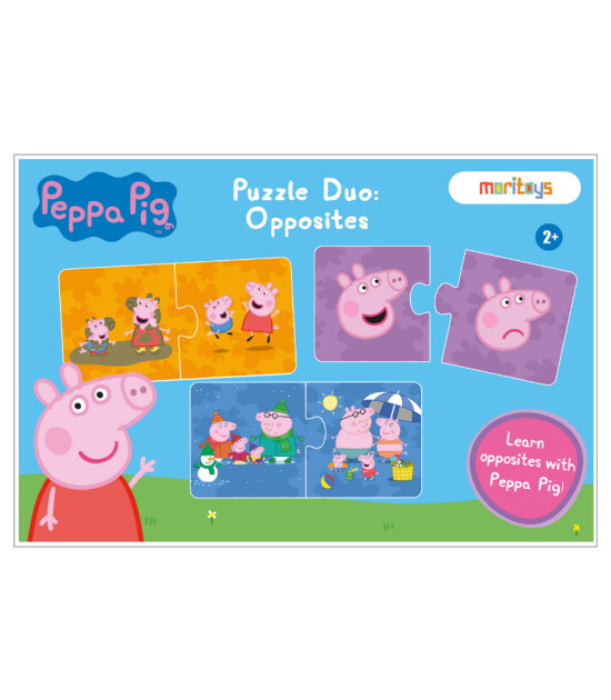 moritoys Peppa Pig Duo Puzzle Set // Opposites (2 Parça)