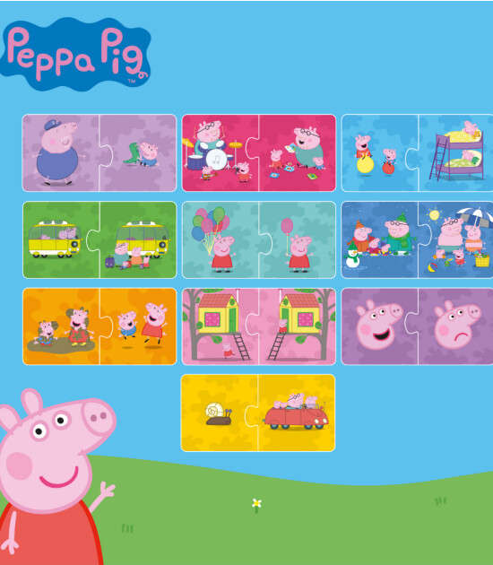 moritoys Peppa Pig Duo Puzzle Set // Opposites (2 Parça)