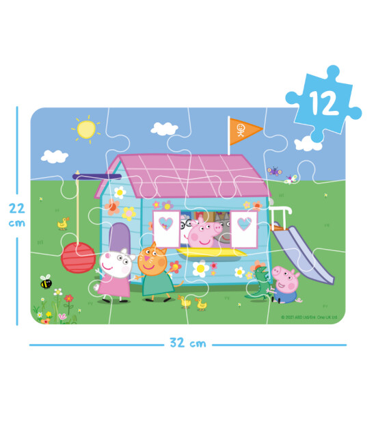 moritoys Peppa Pig Progressive Puzzle // Outdoor Fun (12 - 16- 24 Parça)