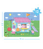 moritoys Peppa Pig Progressive Puzzle // Outdoor Fun (12 - 16- 24 Parça)