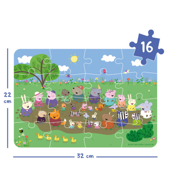 moritoys Peppa Pig Progressive Puzzle // Outdoor Fun (12 - 16- 24 Parça)