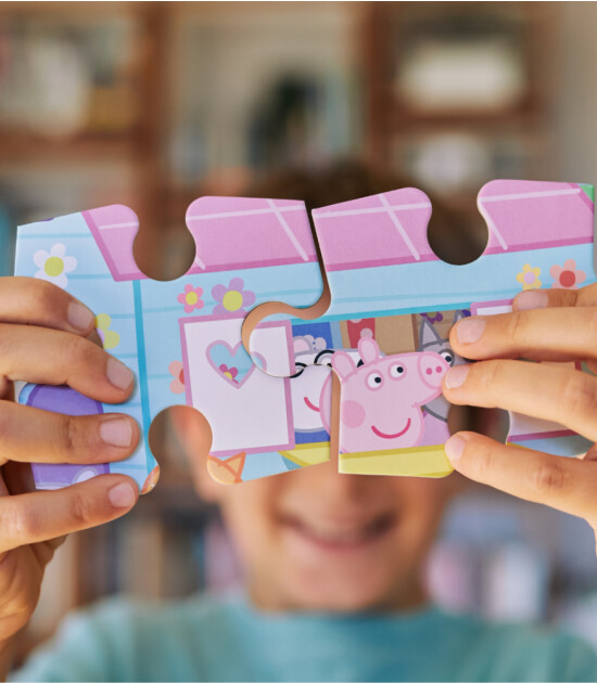 moritoys Peppa Pig Progressive Puzzle // Outdoor Fun (12 - 16- 24 Parça)