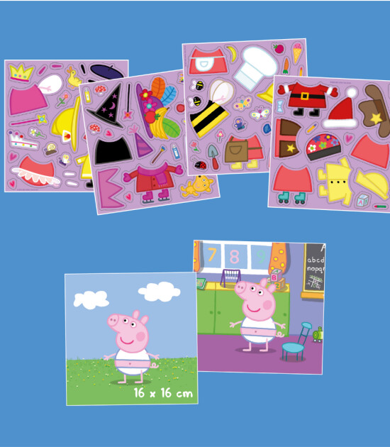 moritoys Peppa Pig Reusable Sticker Set // Dress Up