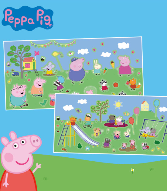 moritoys Peppa Pig Reusable Sticker Set // Outdoor Fun