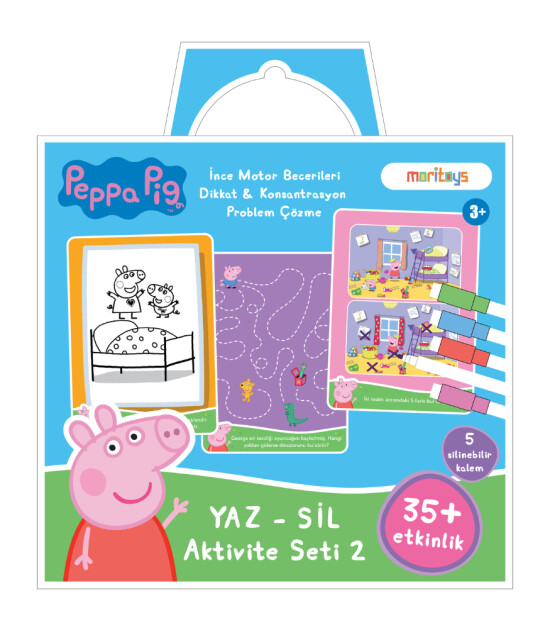 Moritoys Peppa Pig Yaz - Sil Aktivite Seti 2