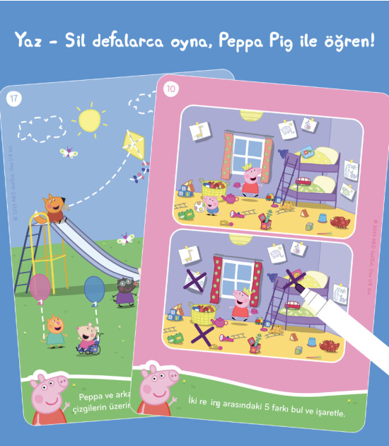 Moritoys Peppa Pig Yaz - Sil Aktivite Seti 2