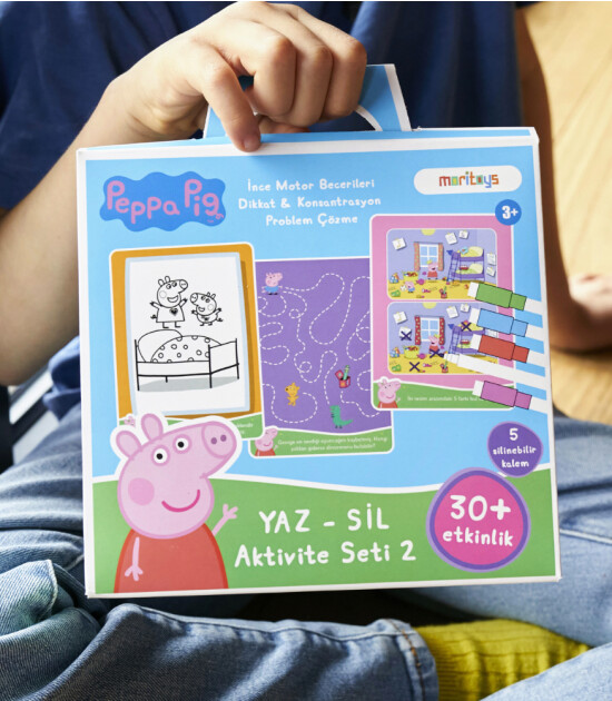 Moritoys Peppa Pig Yaz - Sil Aktivite Seti 2