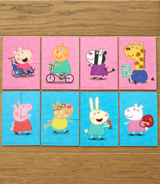 moritoys Peppa Pig Çift Yön Puzzle // Peppa’s Friends (8+2 Set)