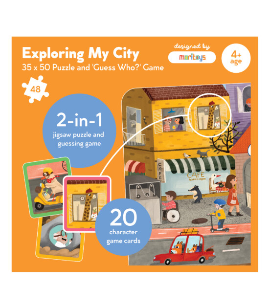 moritoys Çift Yön Puzzle // Exploring My City (8+2 Oyunlu)