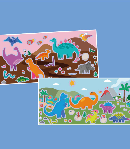 moritoys Reusable Sticker Set // Dinosaur