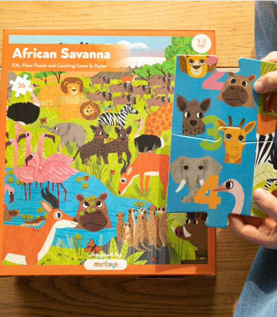 Moritoys XXL Giant Puzzle // African Savanna (36 Parça)