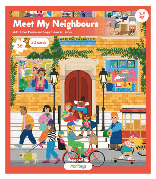 Moritoys XXL Giant Aktiviteli Puzzle // Meet My Neighbours (36 Parça)