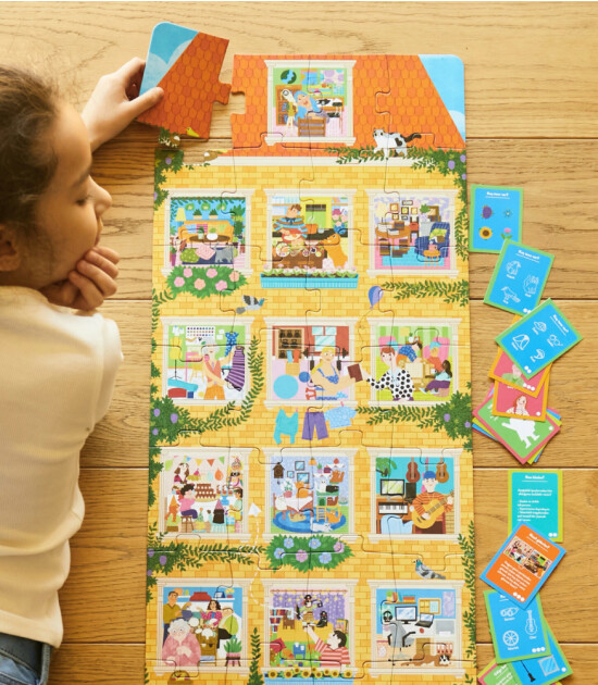 Moritoys XXL Giant Aktiviteli Puzzle // Meet My Neighbours (36 Parça)