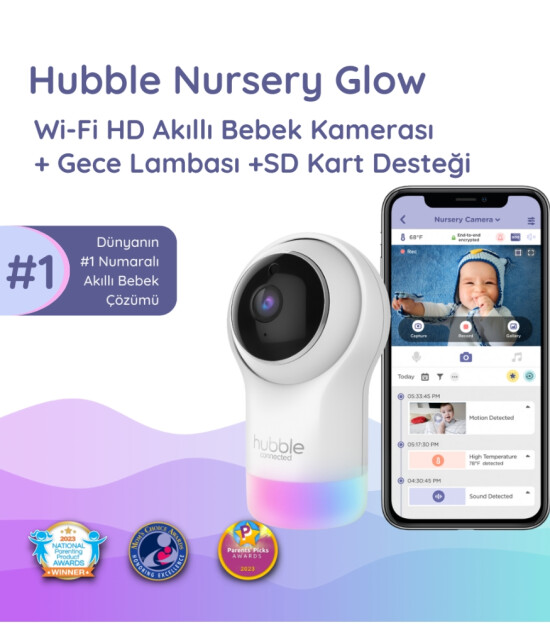 Hubble Nursery Glow Fuul HD Wifi Bebek Kamerası