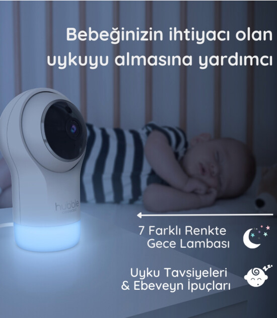 Hubble Nursery Glow Fuul HD Wifi Bebek Kamerası
