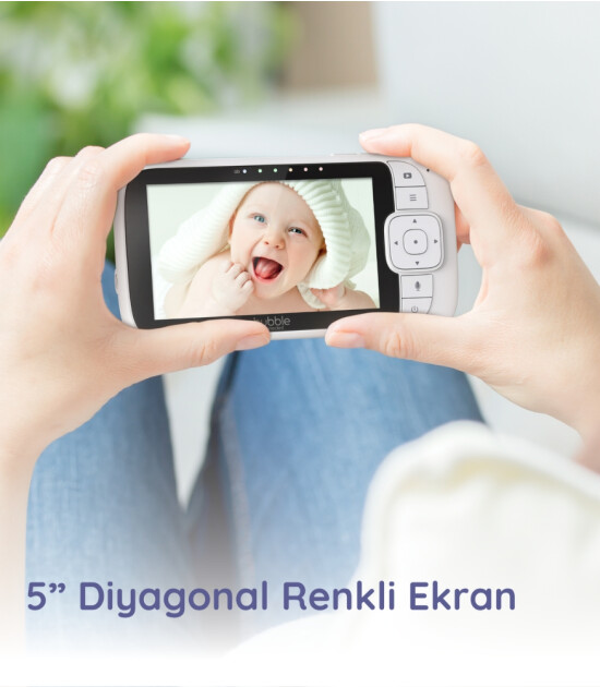 Hubble Nursery View Premium Dijital Ekranlı Bebek Kamerası (5 in&ccedil;)