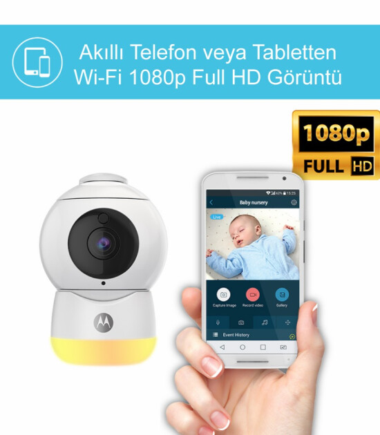Motorola Peekaboo Wi-Fi Dijital Bebek Kamerası
