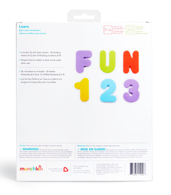 Munchkin Banyo Harfleri ve Sayıları