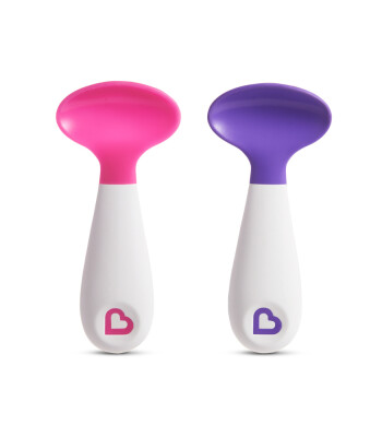 Munchkin Bebek Kepçeli Kaşık Set // Pembe - Mor