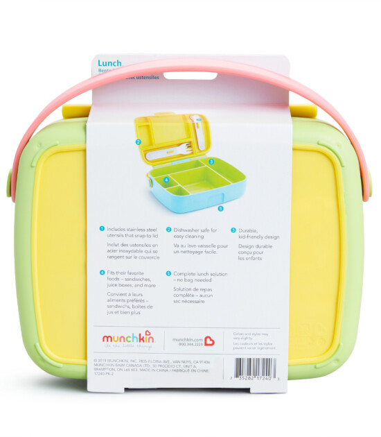 Munchkin Bölmeli Yemek Tası // Mavi-Yeşil-Sarı