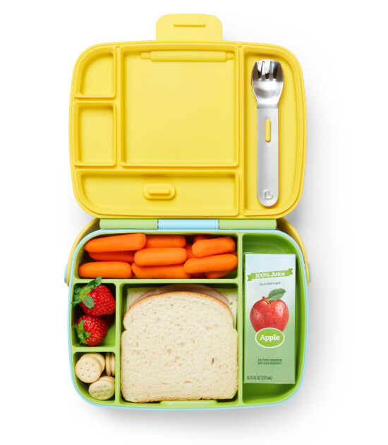 Munchkin Bölmeli Yemek Tası // Mavi-Yeşil-Sarı