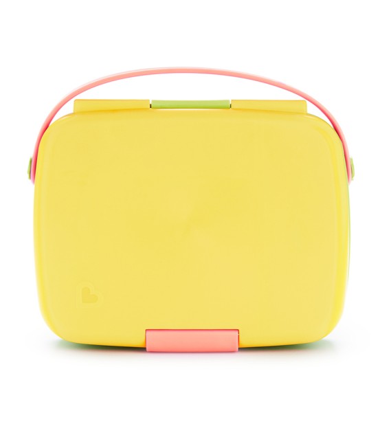 Munchkin Bölmeli Yemek Tası // Yeşil-Sarı-Pembe