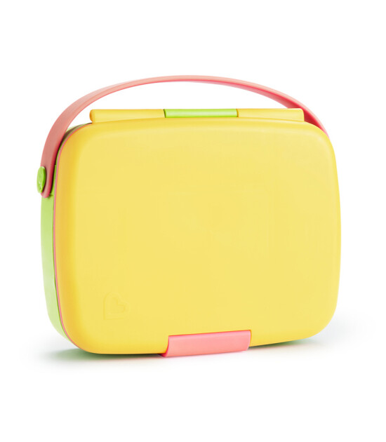 Munchkin Bölmeli Yemek Tası // Yeşil-Sarı-Pembe