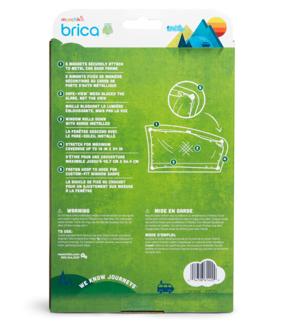 Munchkin Brica Araba Cam Esneyebilen Mıknatıslı Güneşlik