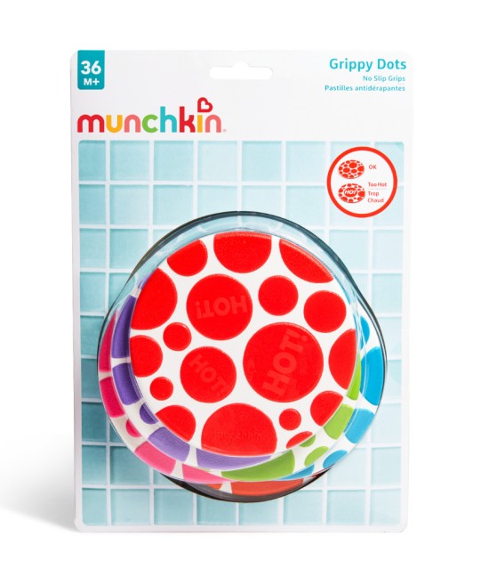Munchkin Grippy Dots Isı Göstergeli Banyo Kaymazı (6 Adet)
