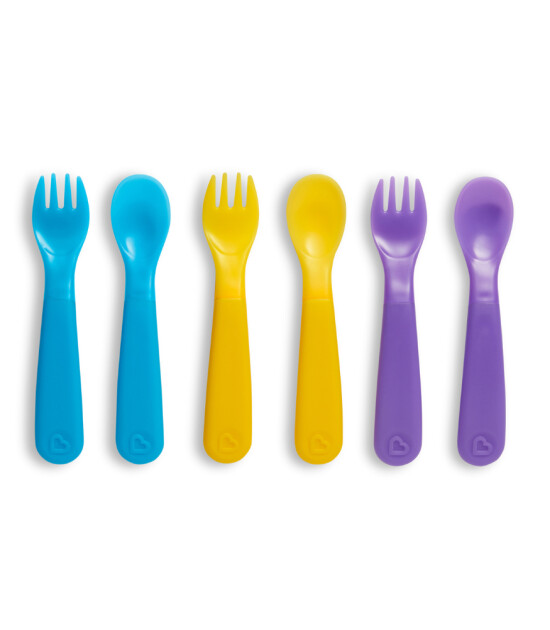 Munchkin Renk Değiştiren Çocuk Beslenme Çatal ve Kaşık (3 Set)