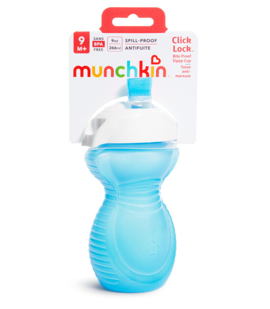 Munchkin Tıklama Kilitli Uçlu Alıştırma Bardağı // Mavi