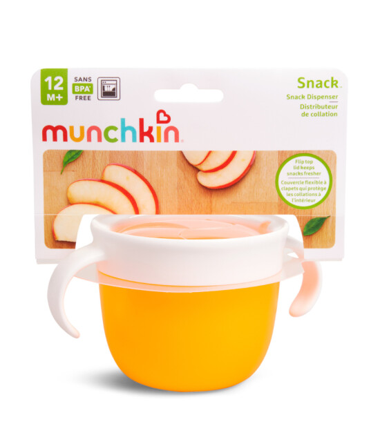 Munchkin Kulplu Atıştırmalık Kabı // Turuncu