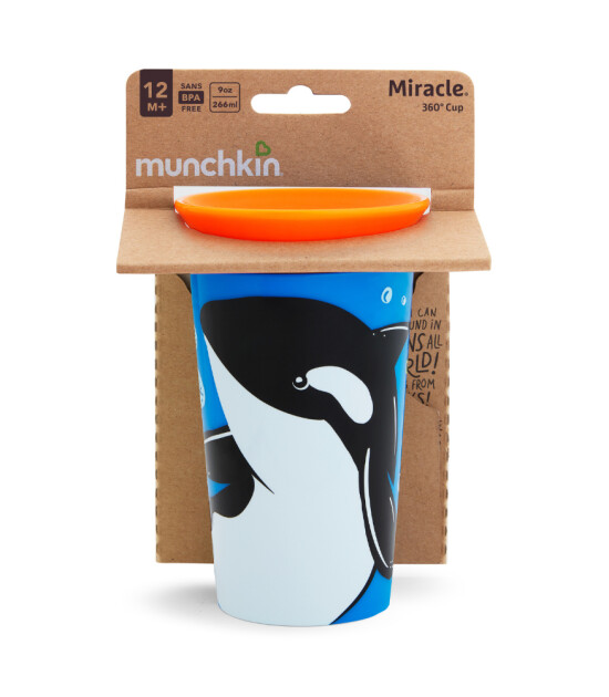 Munchkin Mucize 360° Wildlove Alıştırma Bardağı // Balina