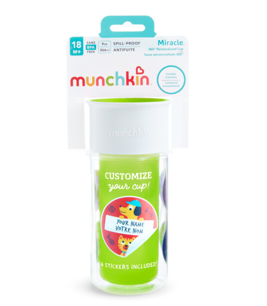 Munchkin Mucize 360° Yalıtımlı Alıştırma Bardağı // Yeşil