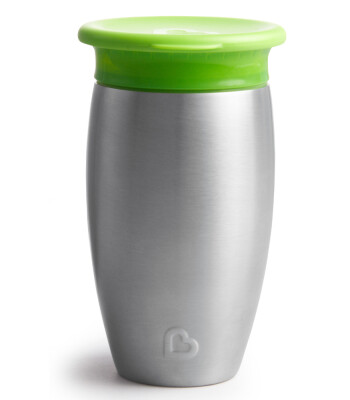 Munchkin Mucize 360 Çelik Alıştırma Bardağı // Yeşil