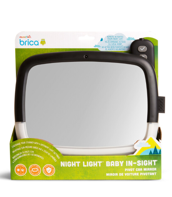 Munchkin Night Light LED Özellikli Dijital Araba Bebek Görüş Aynası