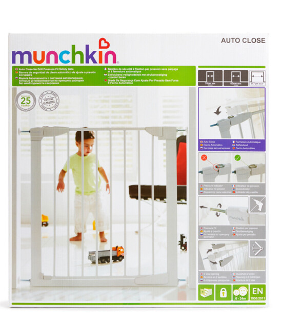 Munchkin Otomatik Bebek Güvenlik Kapısı (76cm-82cm) // Beyaz-Beyaz