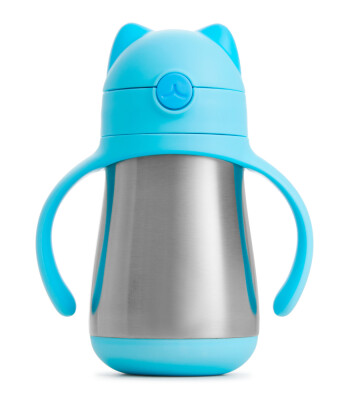 Munchkin Pipetili Paslanmaz Çelik Bardak // Mavi