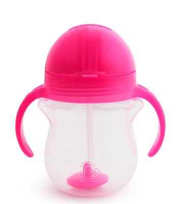 Munchkin Pipetli Kulplu Alıştırma Bardağı // Pembe