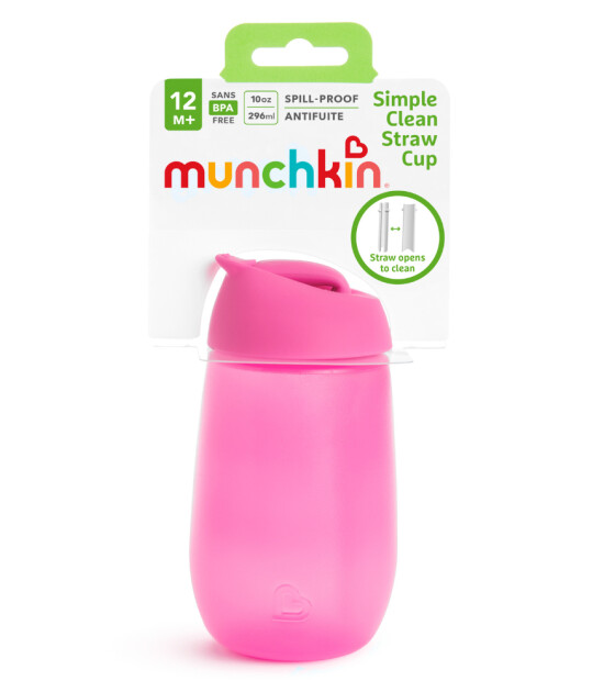 Munchkin Simple Clean Pipetli Alıştırma Bardağı // Pembe