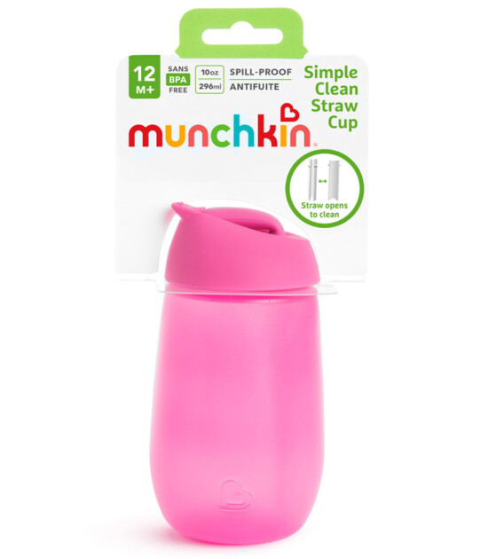 Munchkin Simple Clean Pipetli Alıştırma Bardağı // Pembe