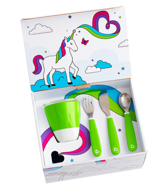 Munchkin Splash 5li Bebek Beslenme Takımı // Yeşil