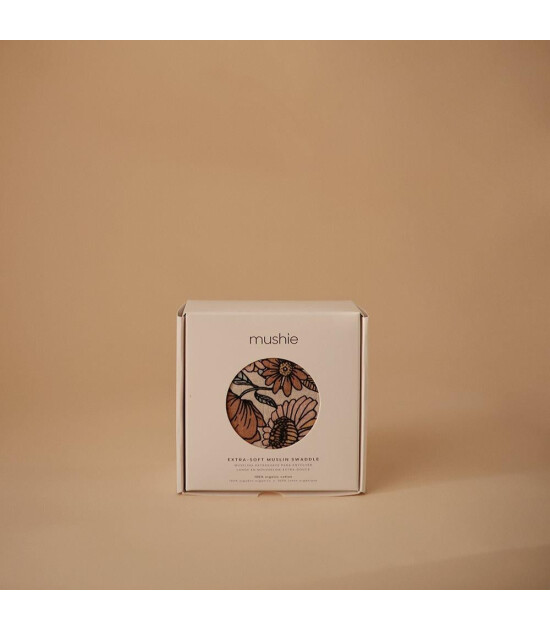 Mushie Organik Müslin Örtü // Retro Flowers