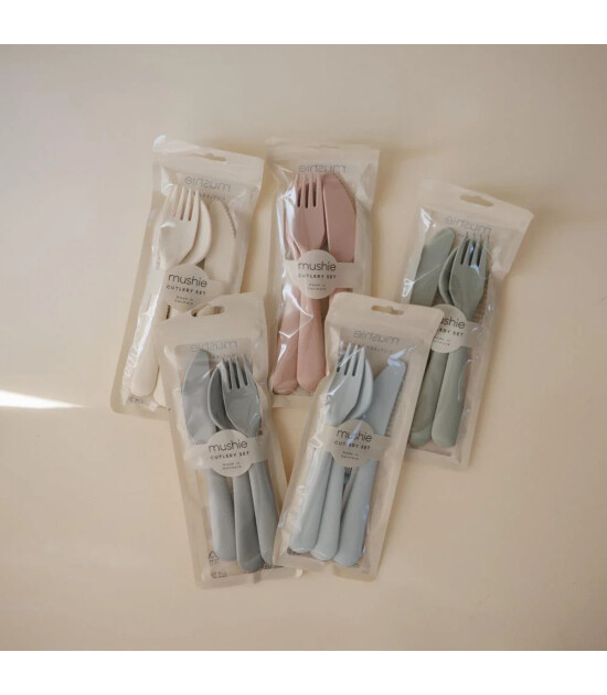 Mushie Çatal Kaşık Bıçak Seti // Blush