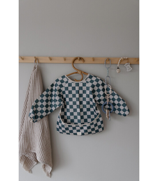 Mushie Uzun Kollu Mama Önlük // Olive Check