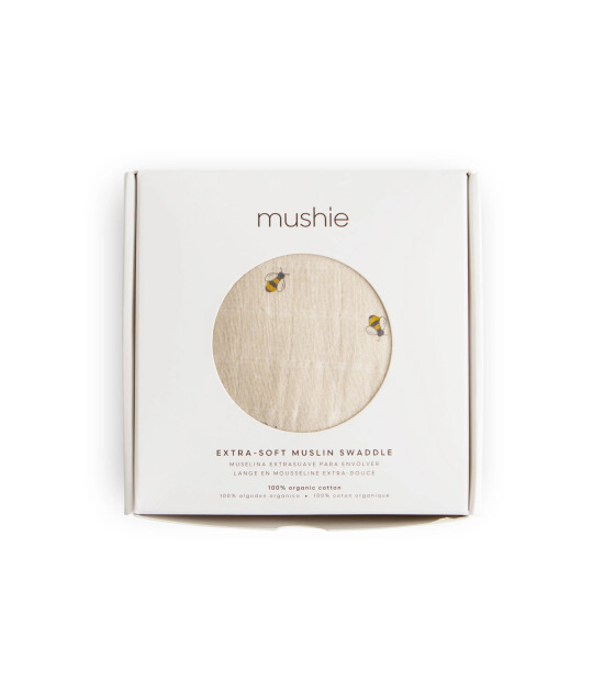 Mushie Organik Müslin Örtü // Bees