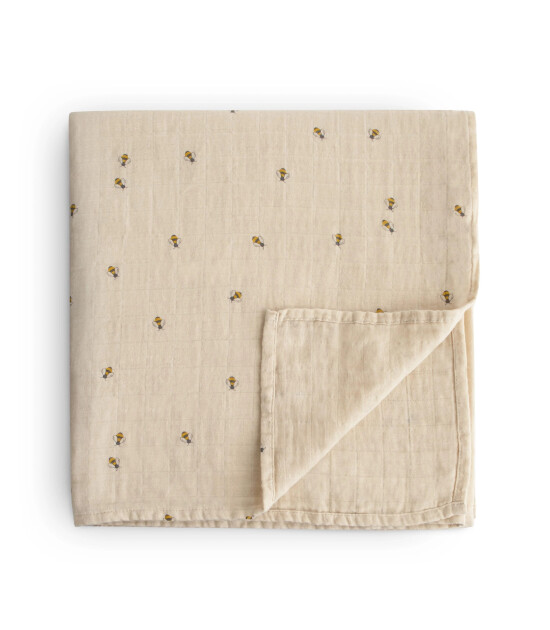 Mushie Organik Müslin Örtü // Bees