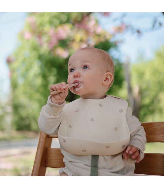 Mushie Başlangıç Kaşık Seti // Cambridge Blue - Shifting Sand